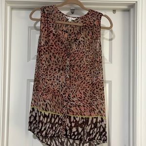 CAbi sheer sleeveless blouse, size S